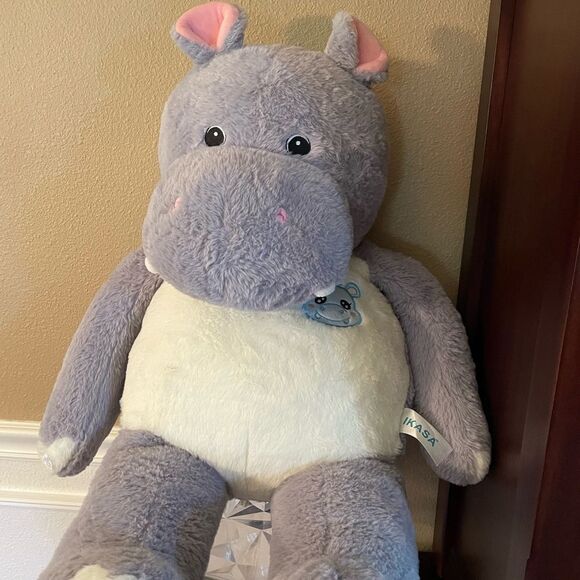 IKASA Giant Hippo Plush 30 inches - Picture 2 of 14